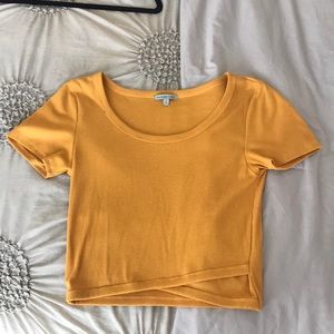 ❗️SOLD ❗️Charlotte Russe Yellow Crop Top